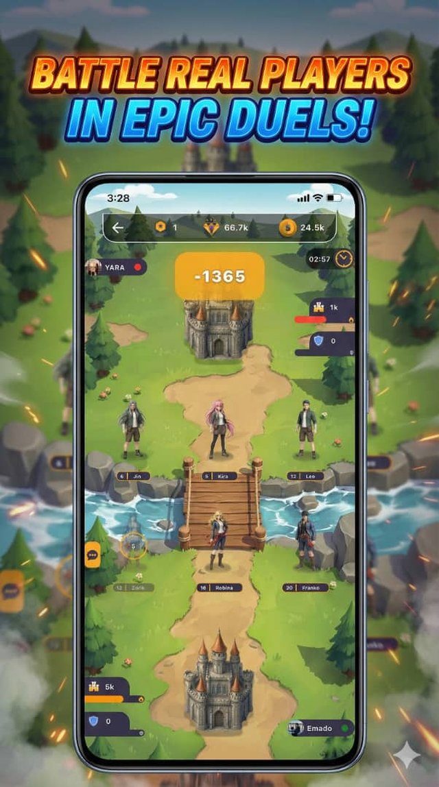 Call of Anime screenshot: battle real players in epic duels